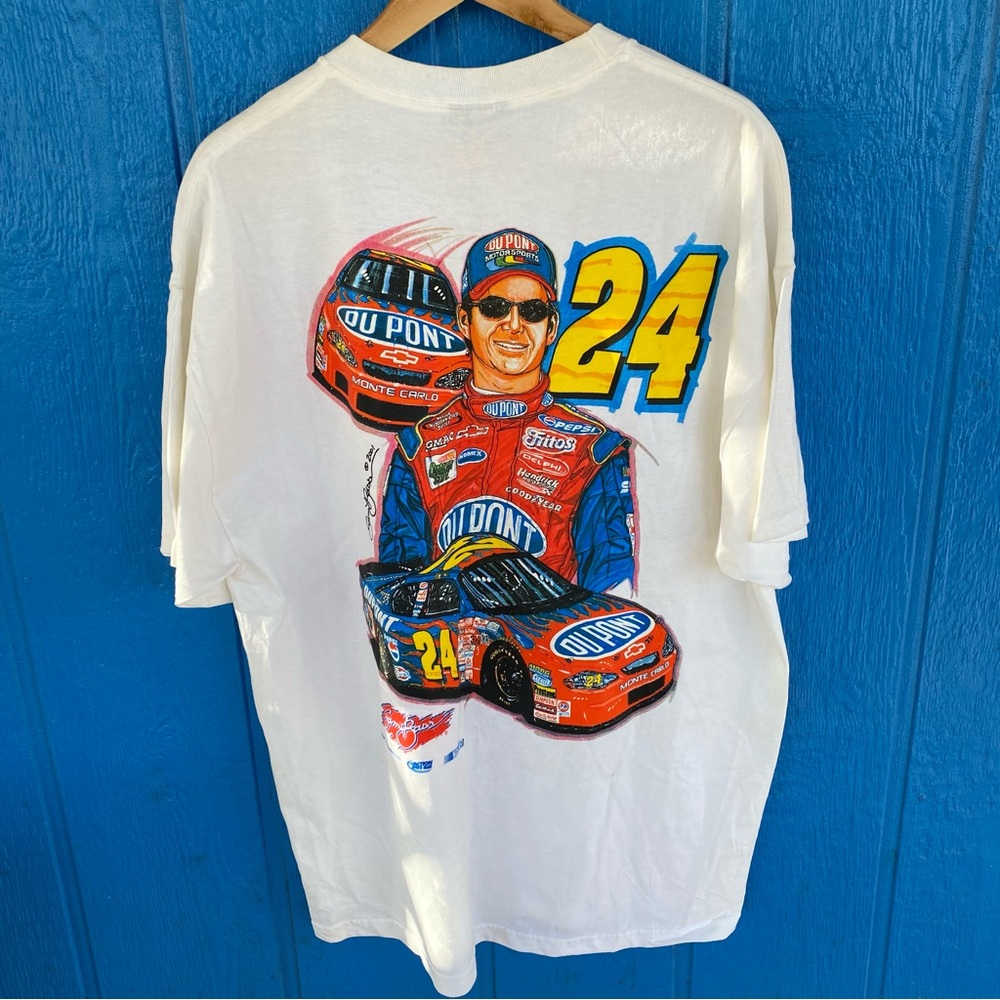 Vintage Nascar Jeff Gordon 2001 T-Shirt Size Large NWOT NOS #24 Y2K Read
